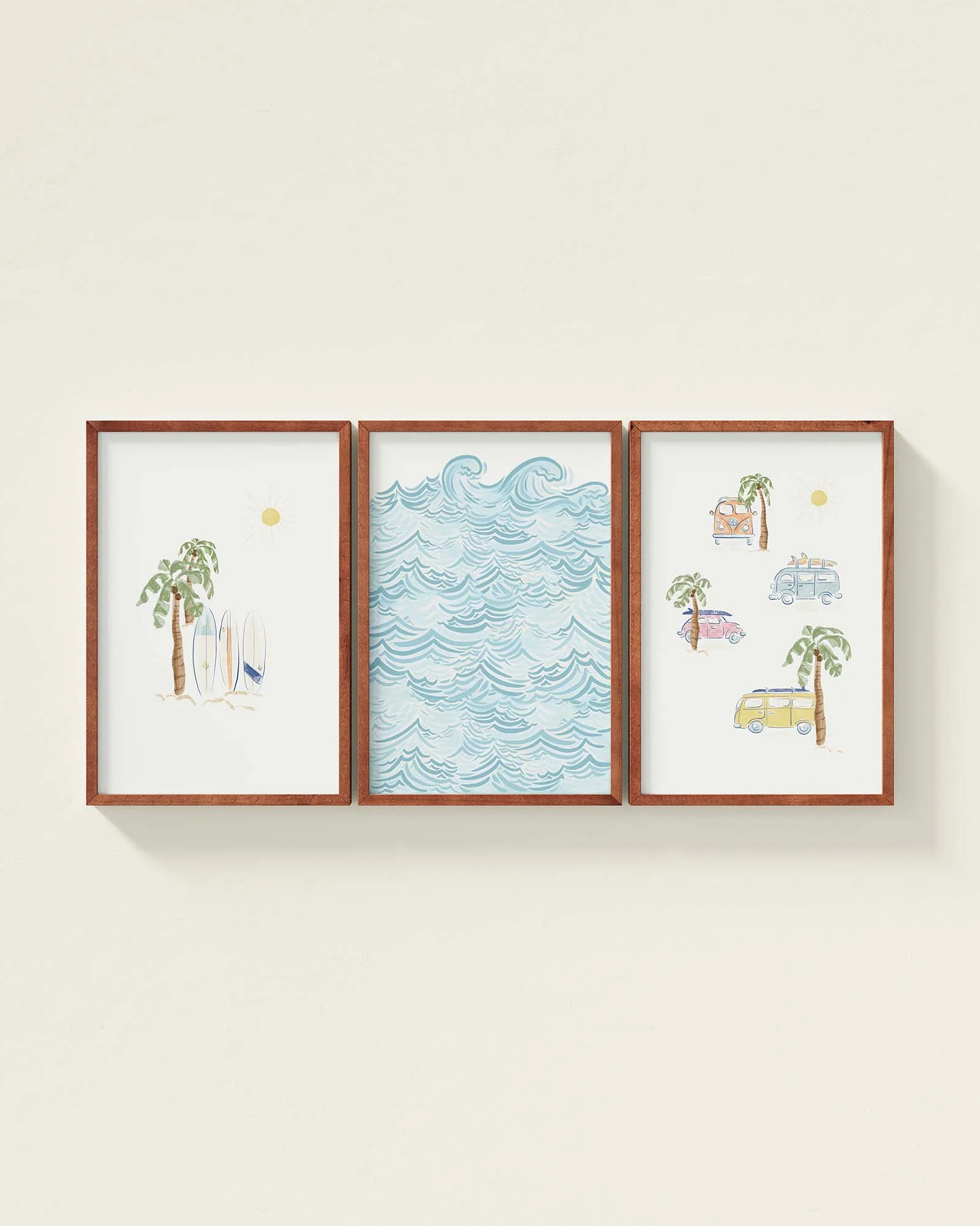 Surf’s Up Framed Wall Art Set - Image 2
