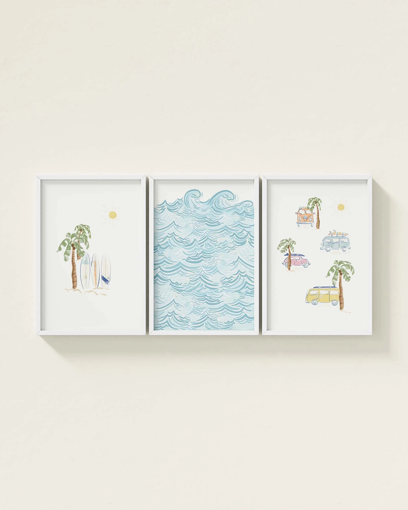 Surf’s Up Framed Wall Art Set - Image 3