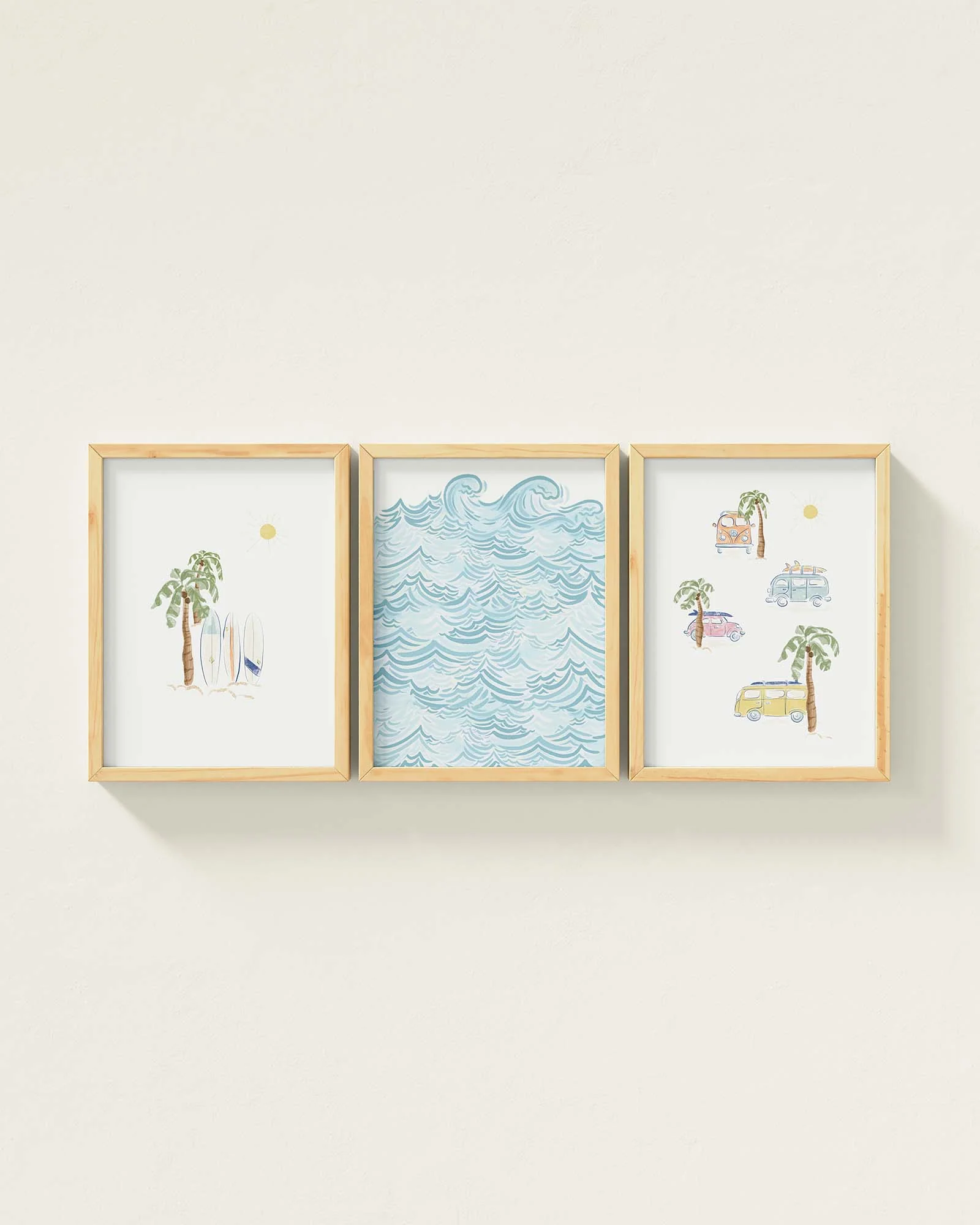 Surf’s Up Framed Wall Art Set - Image 4
