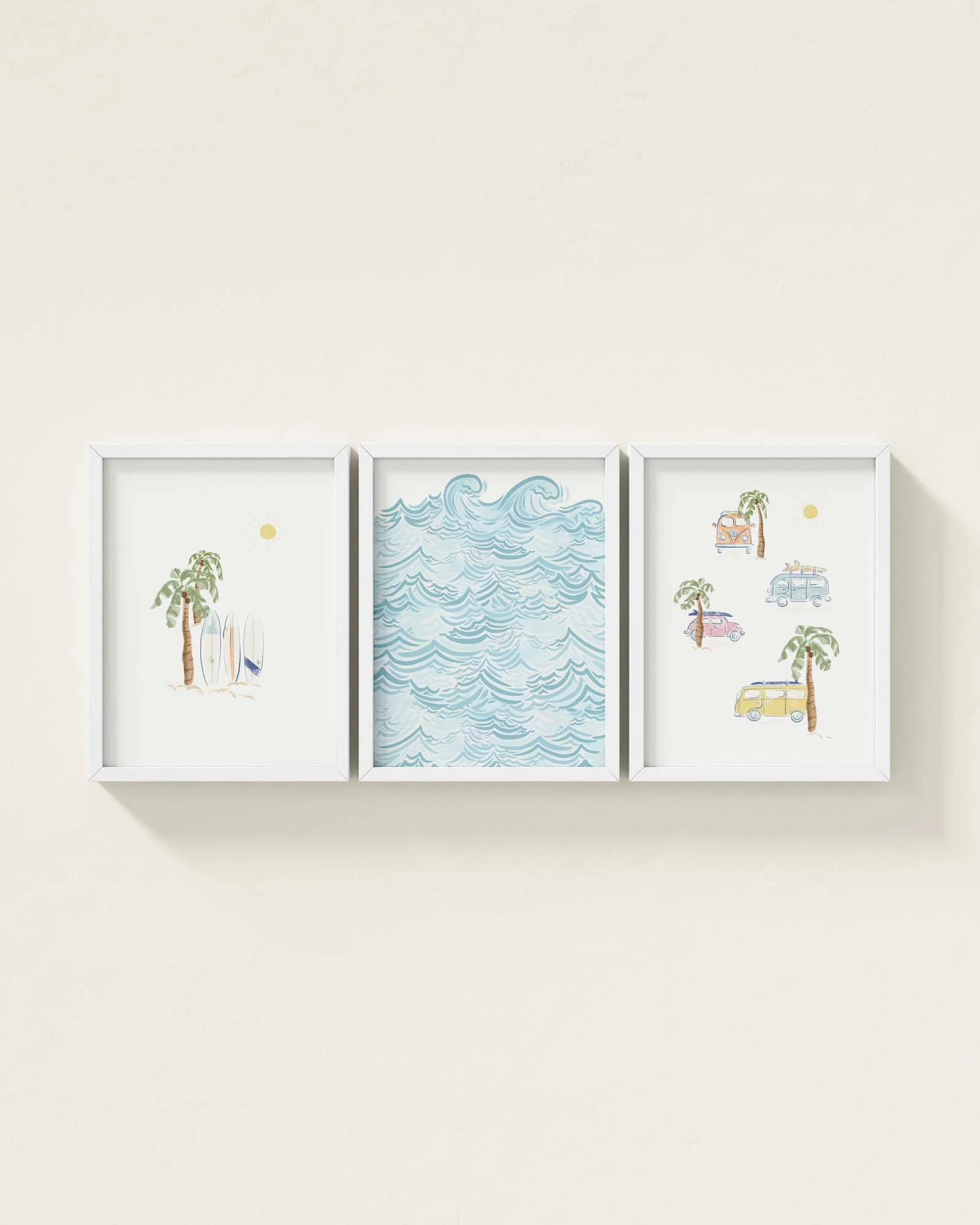 Surf’s Up Framed Wall Art Set - Image 6