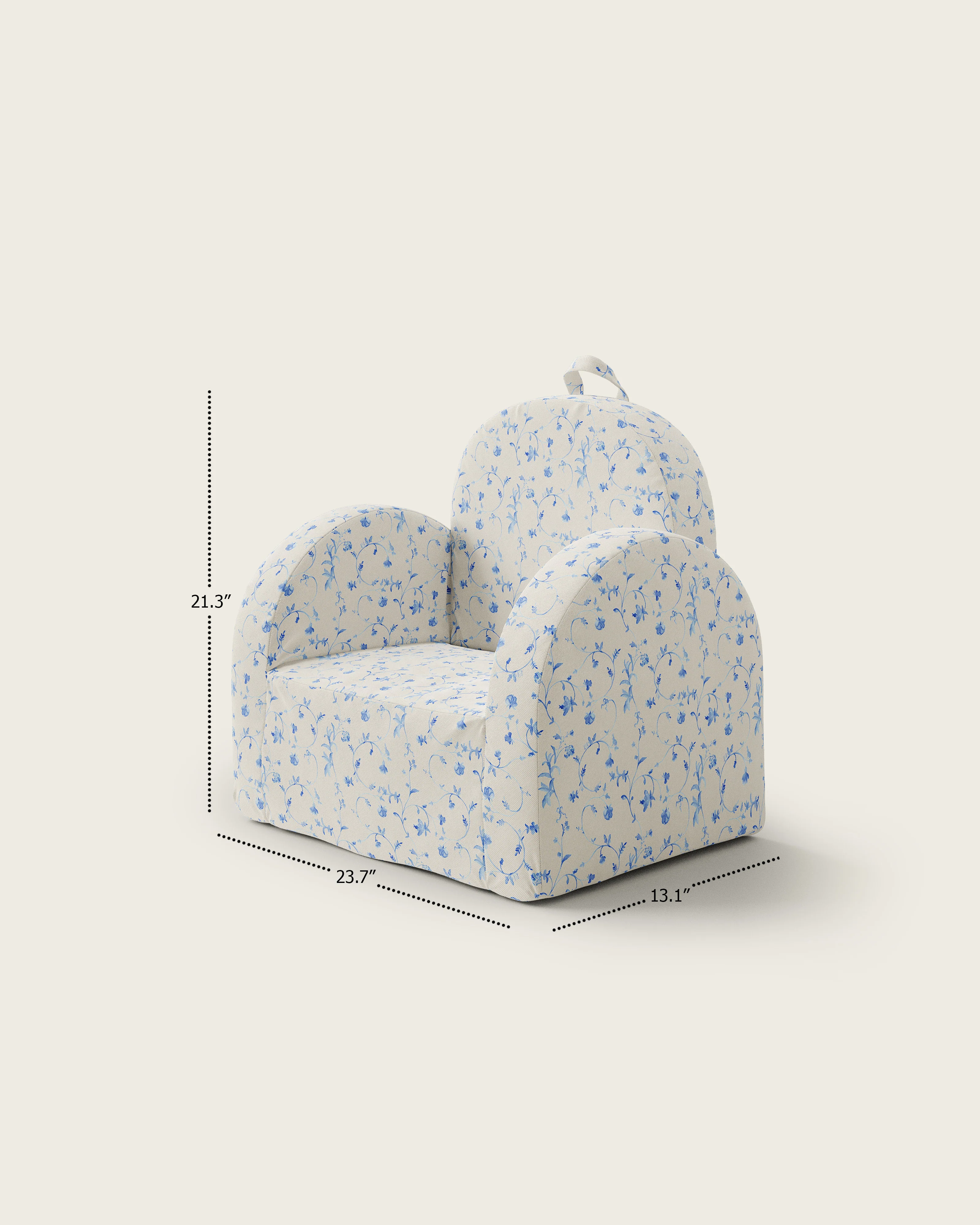 The Hop Mini Chair in Blue Botanical | Nestig x Hill House Home - Image 4