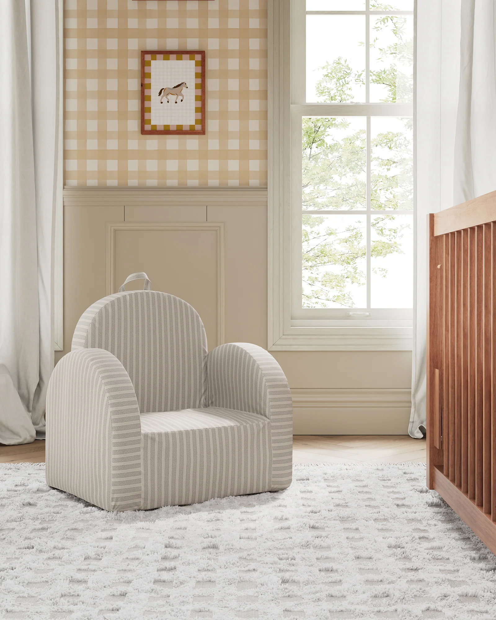 The Hop Mini Chair in Yarn-Dyed Fabric - Image 6