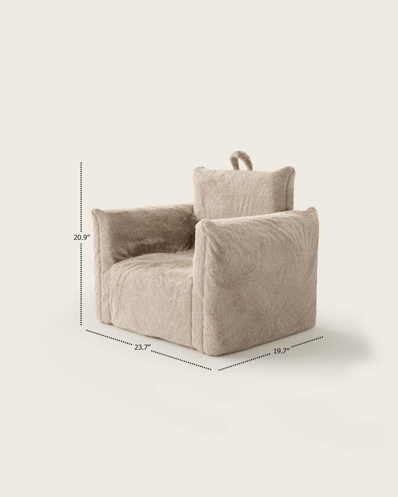 The Hug Mini Chair in Faux Fur - Image 9