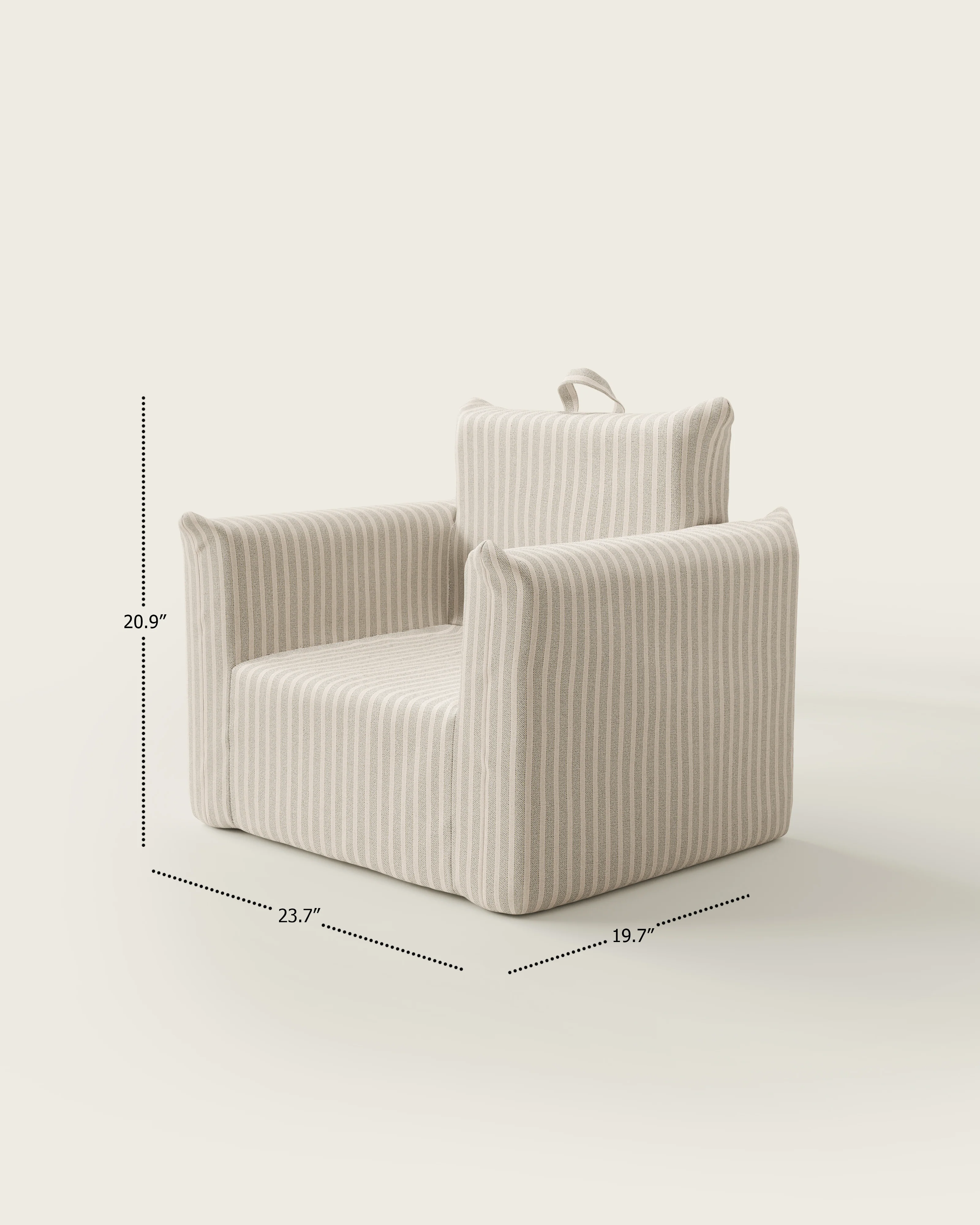 The Hug Mini Chair in Yarn-Dyed Fabric - Image 3