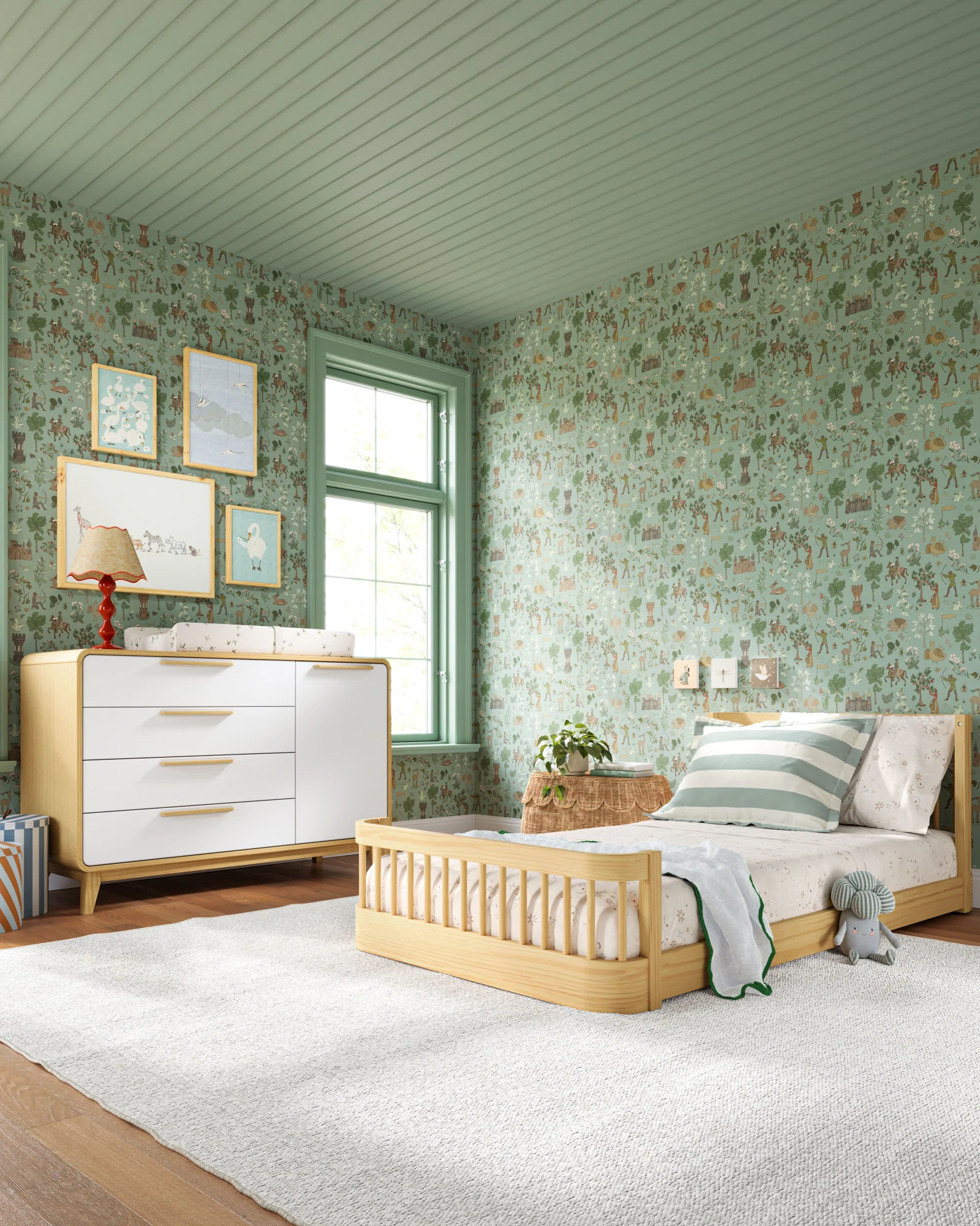 The Wave Kids Bed | Convertible Montessori Floor Bed to Twin - Image 11