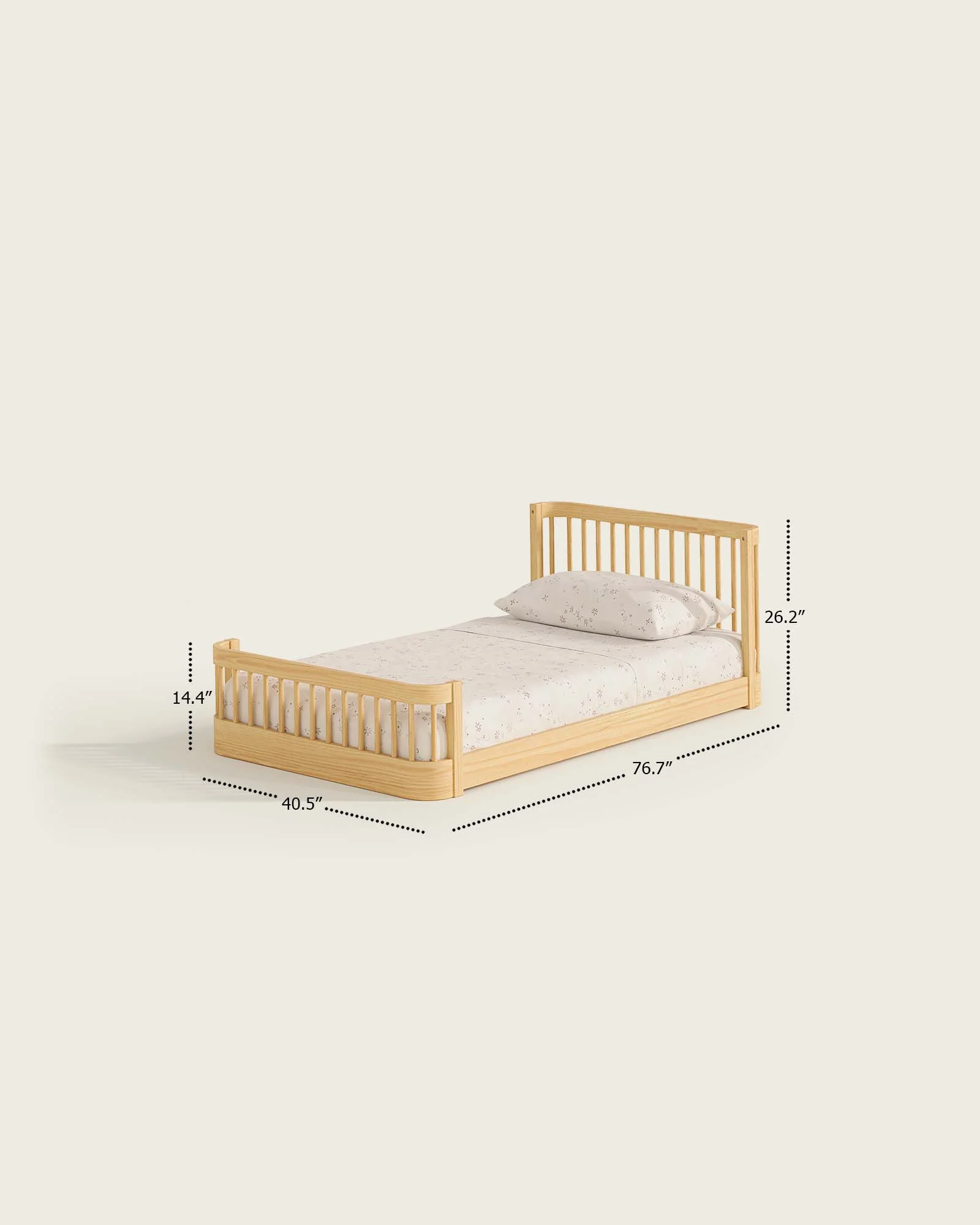 The Wave Kids Bed | Convertible Montessori Floor Bed to Twin - Image 12