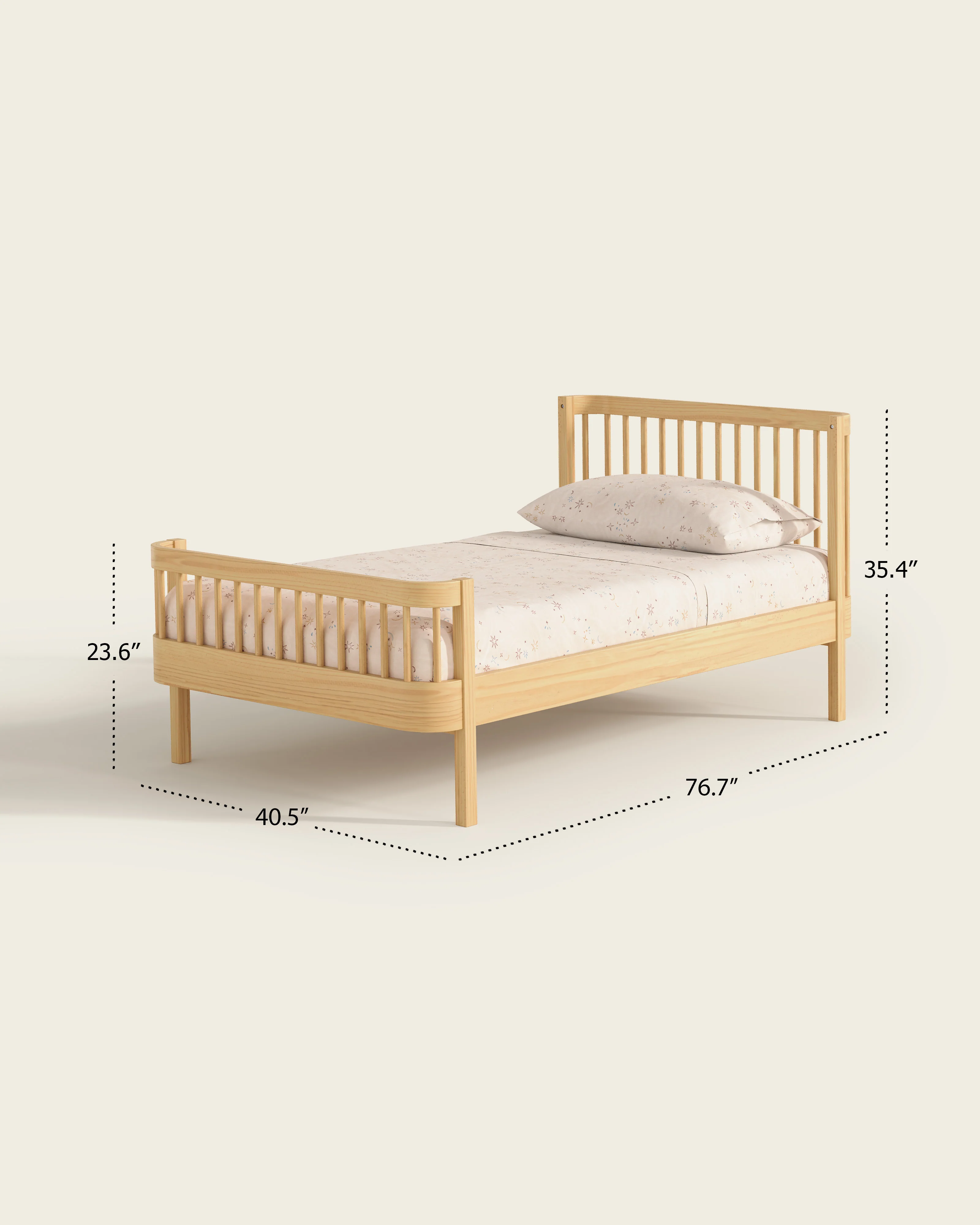 The Wave Kids Bed | Convertible Montessori Floor Bed to Twin - Image 13