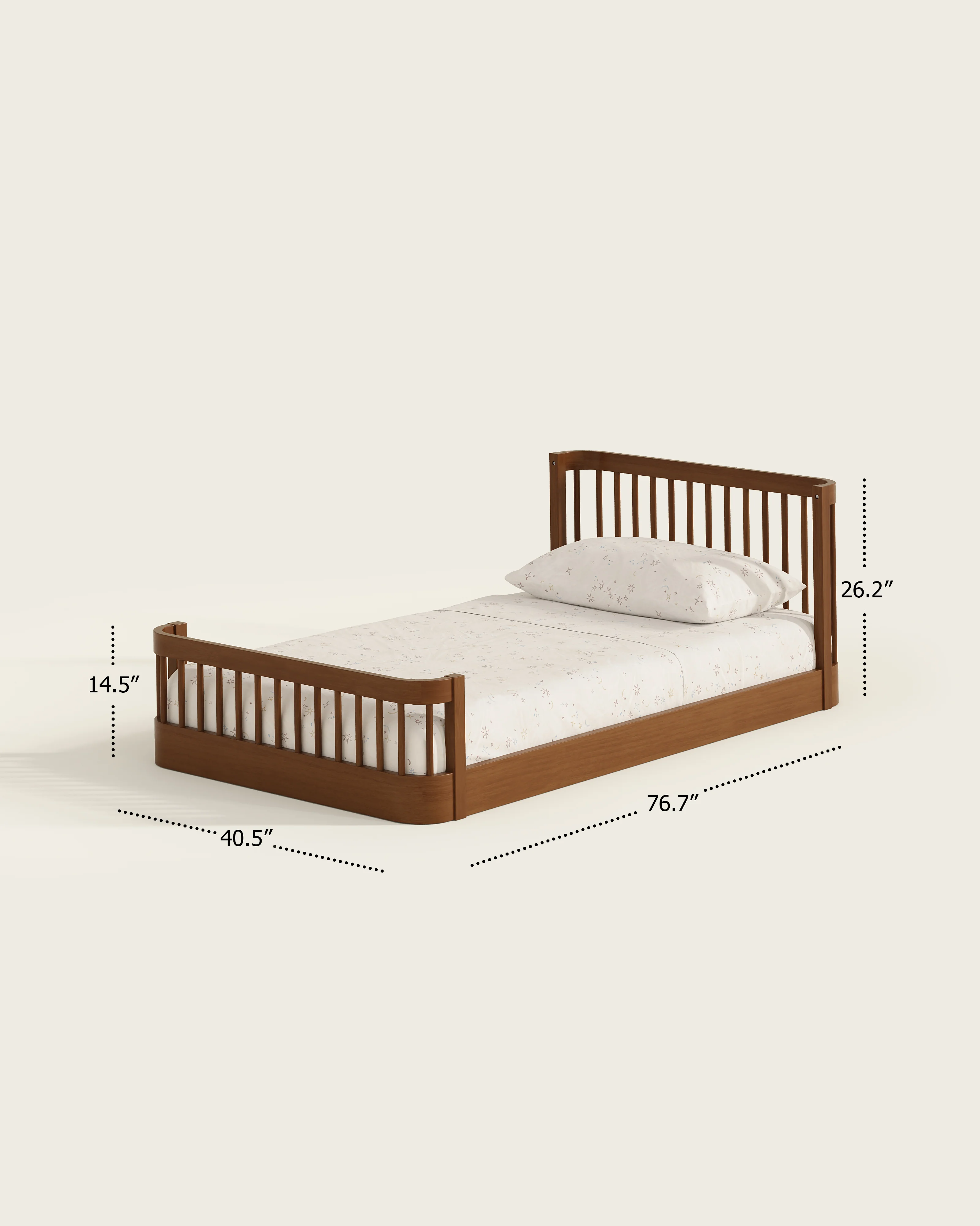 The Wave Kids Bed | Convertible Montessori Floor Bed to Twin - Image 30