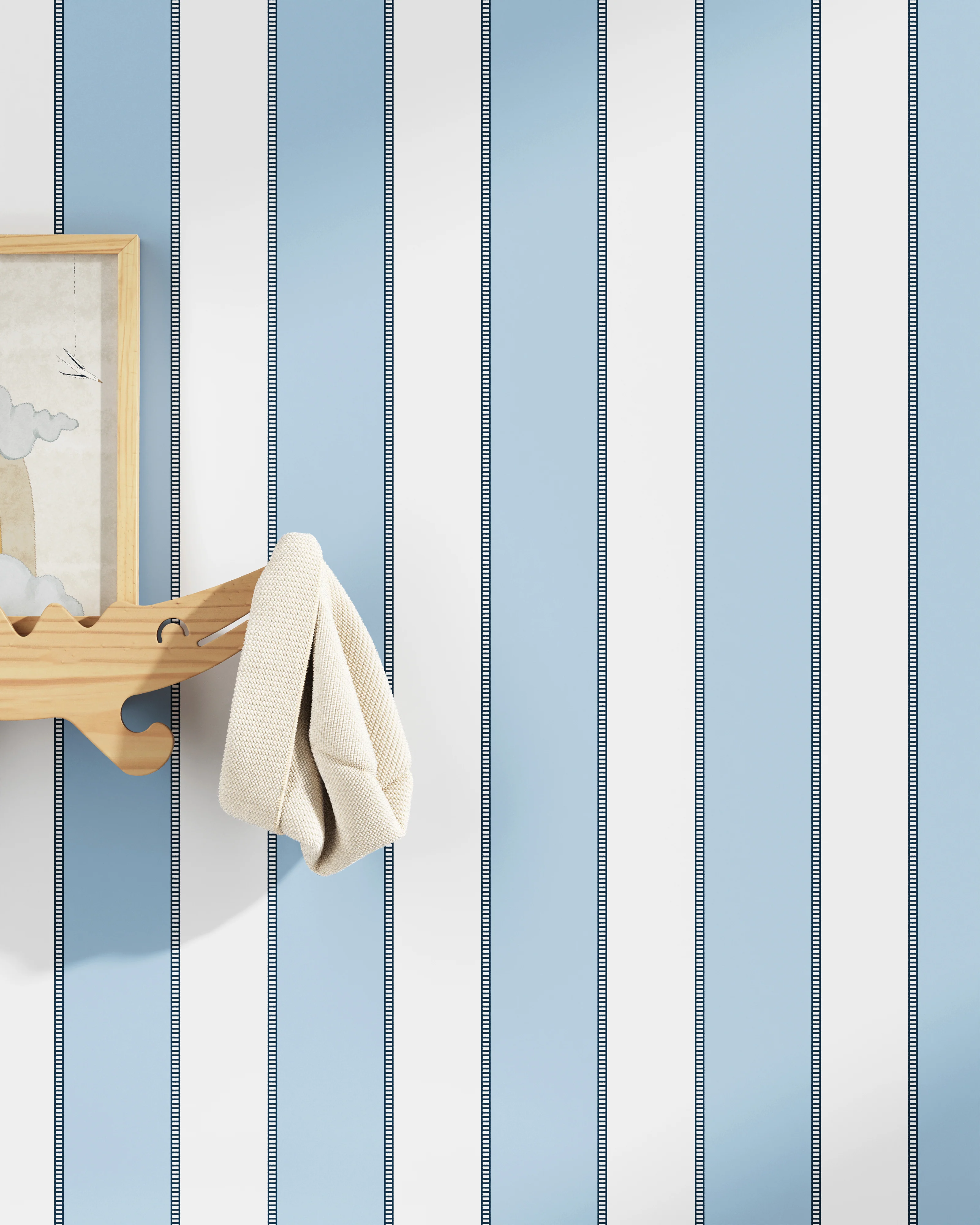 Trimmed Stripe Wallpaper - Image 13
