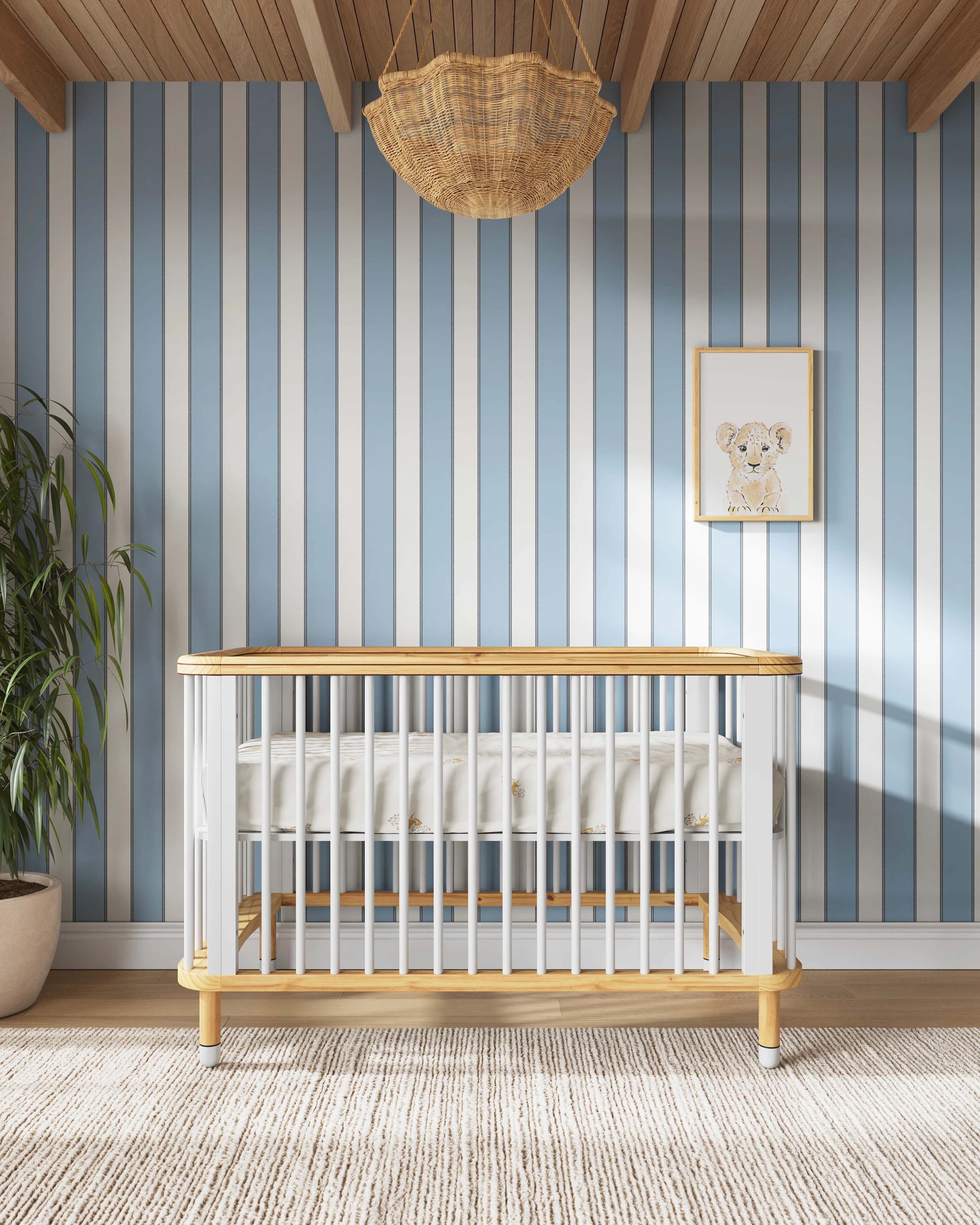 Trimmed Stripe Wallpaper - Image 15