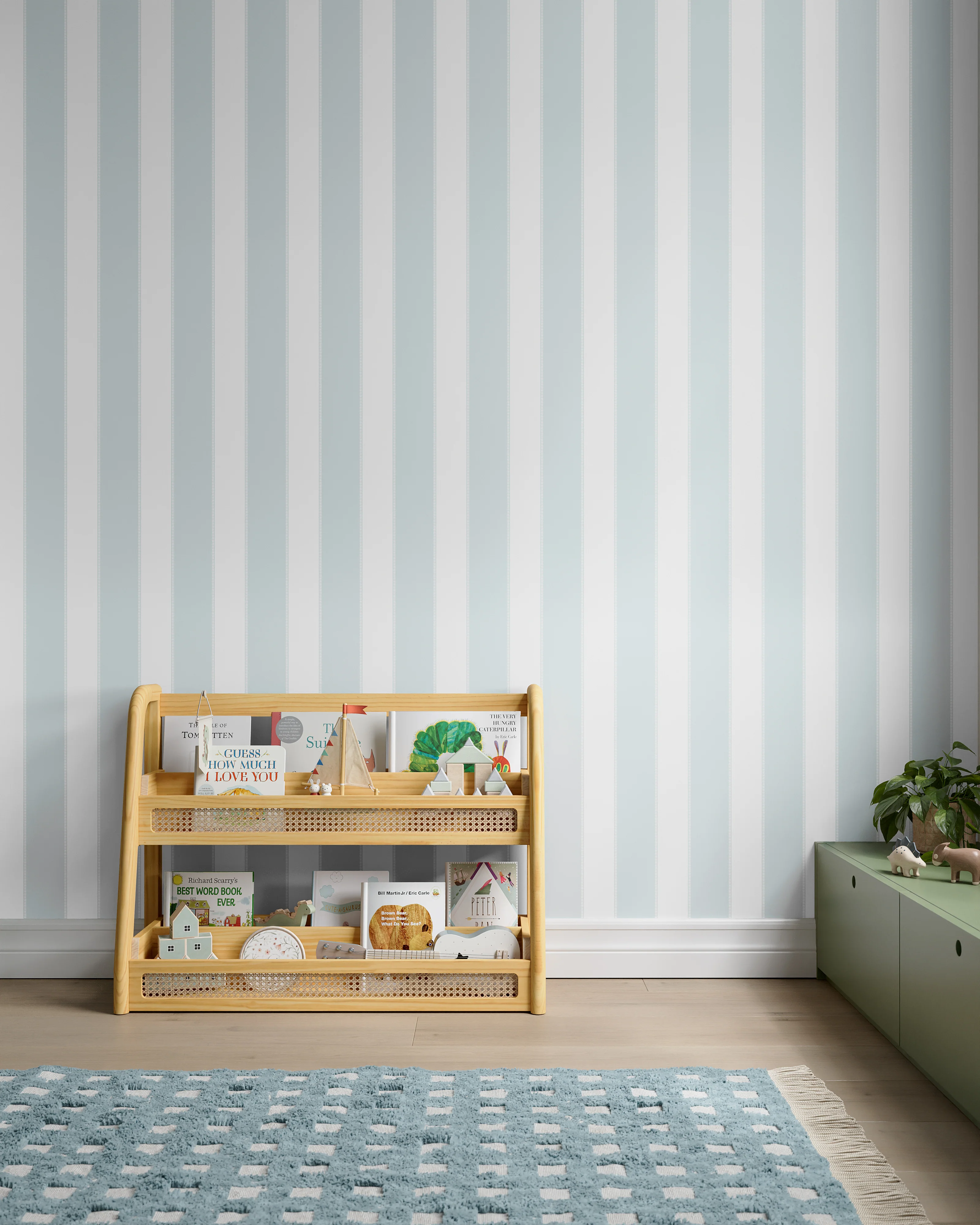 Trimmed Stripe Wallpaper - Image 27