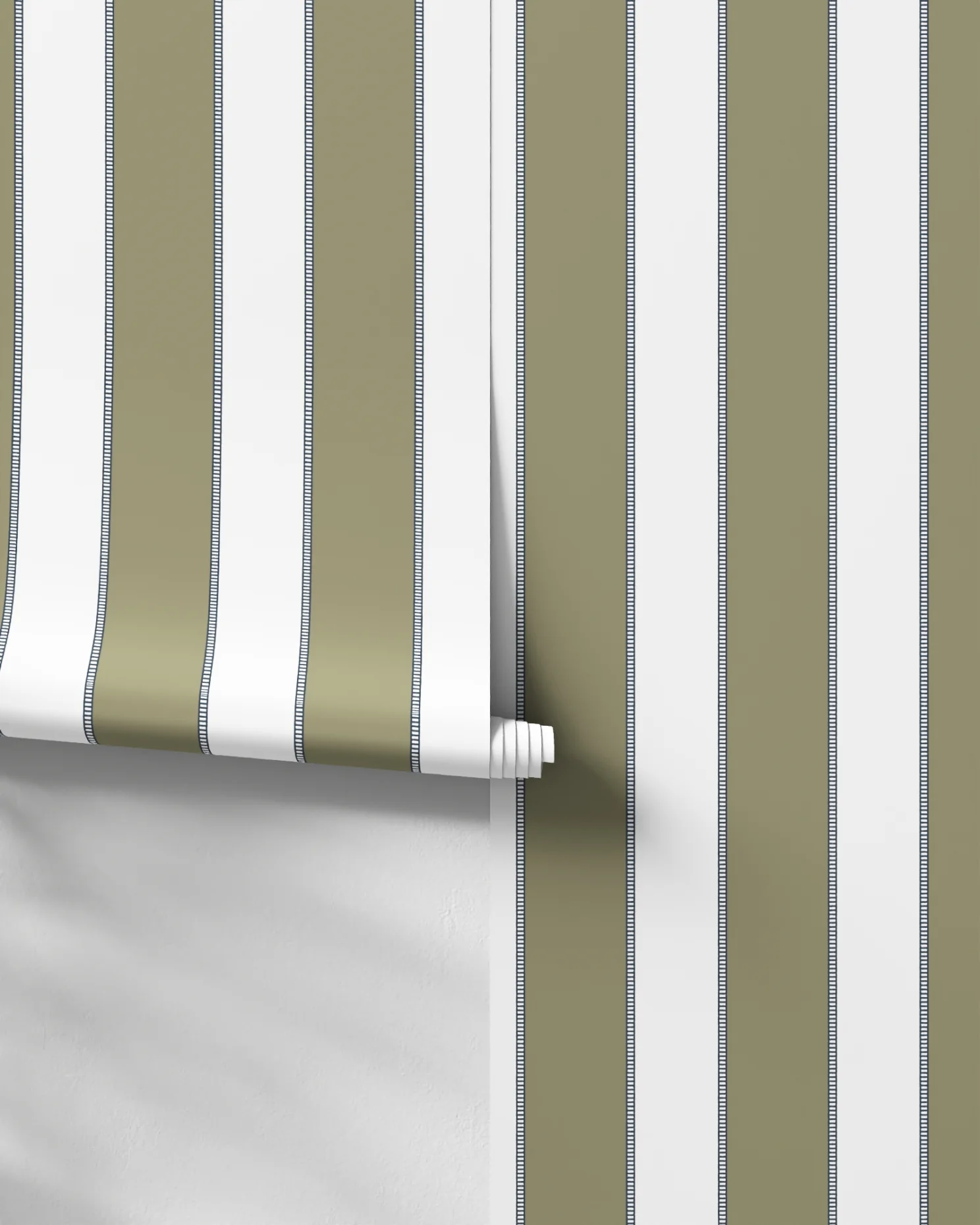 Trimmed Stripe Wallpaper - Image 4