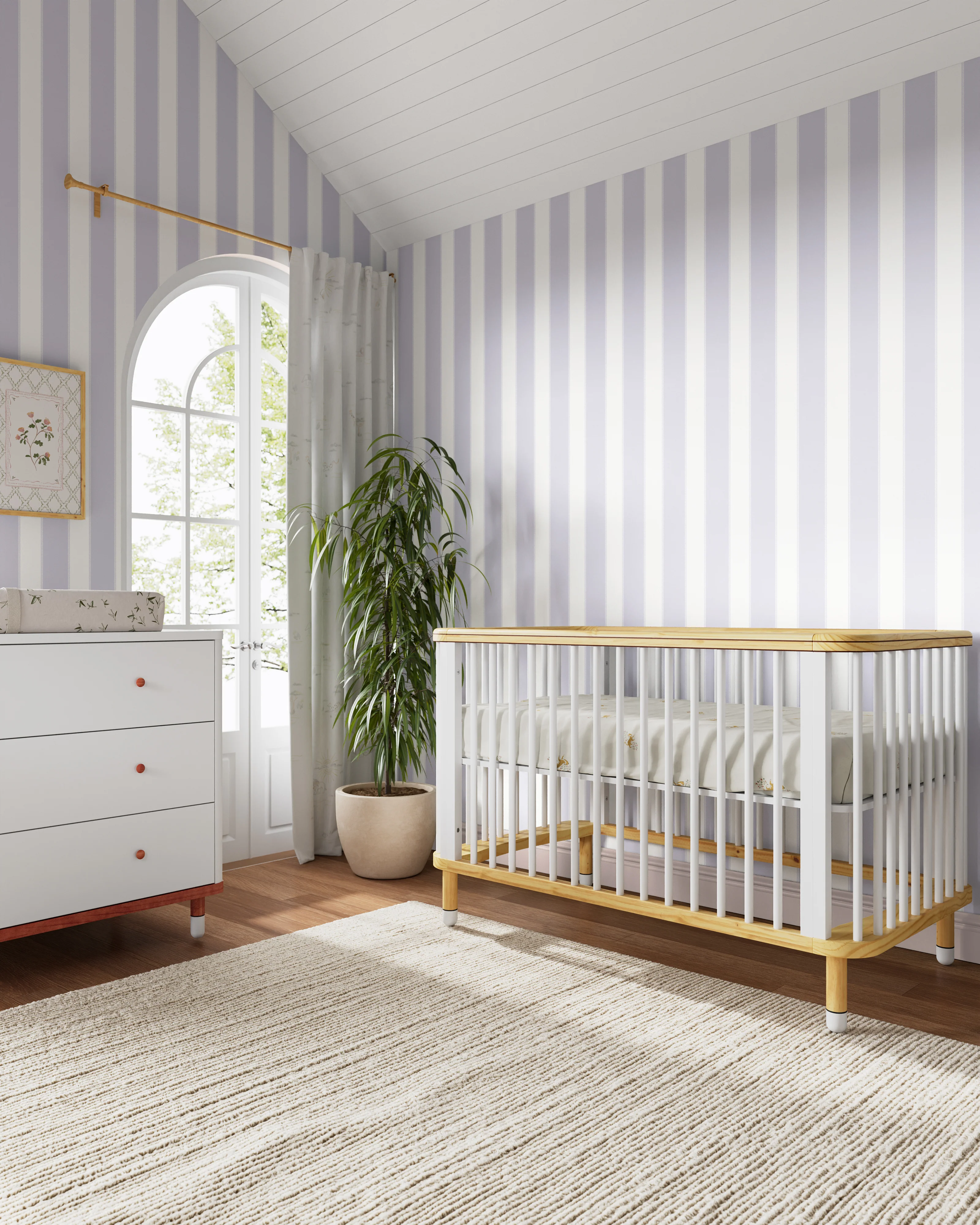Trimmed Stripe Wallpaper - Image 7