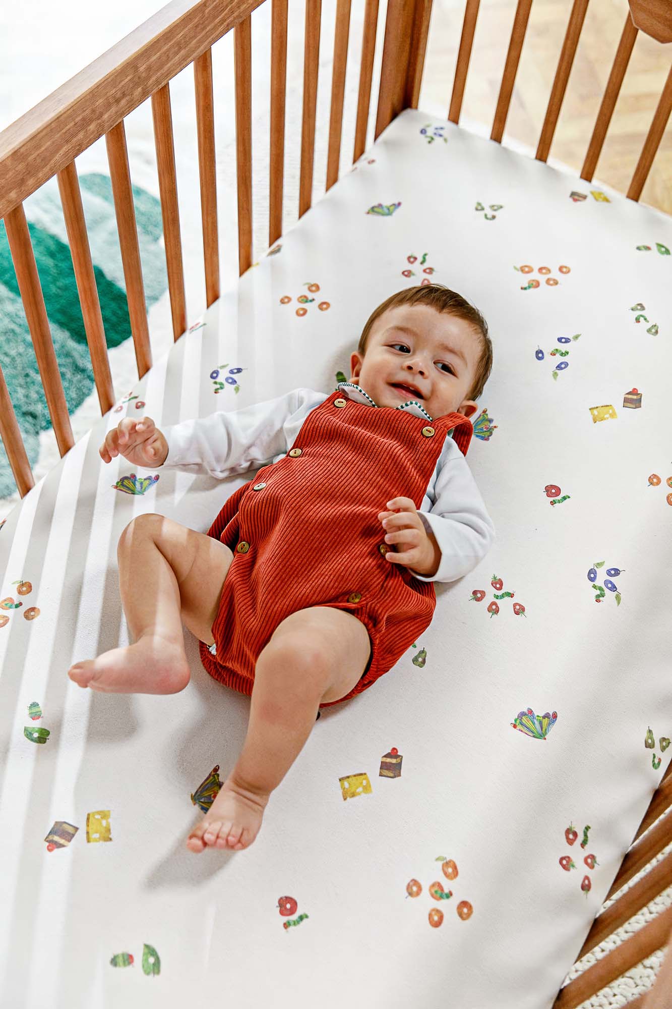 Very Hungry Caterpillar Crib Sheet Set | Eric Carle x Nestig - Image 3
