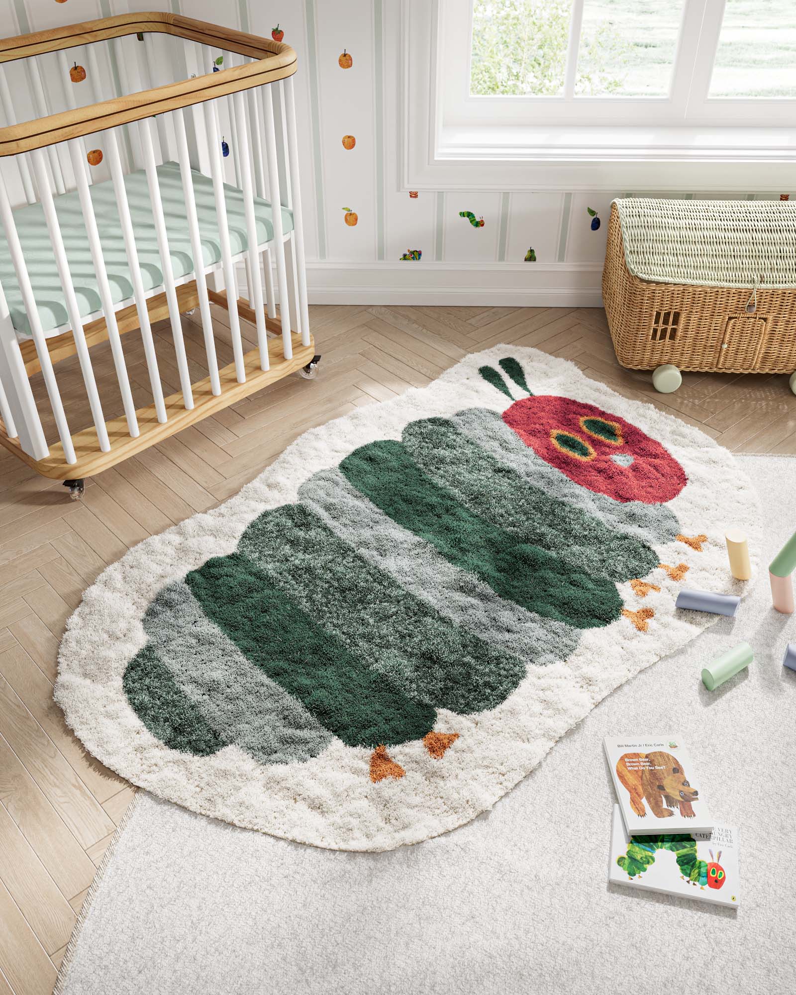 Very Hungry Caterpillar Washable Rug | Eric Carle x Nestig - Image 5