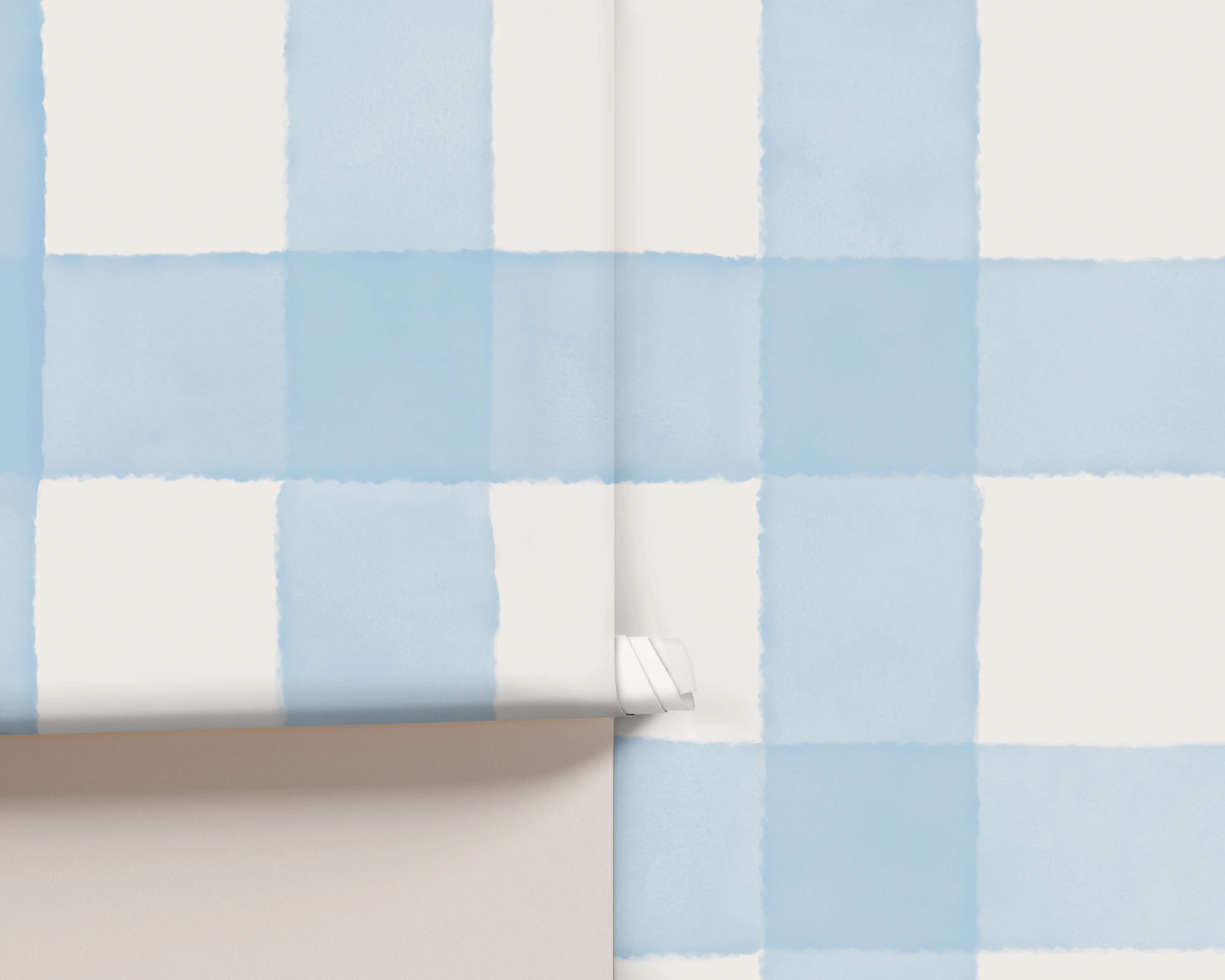 Watercolor Gingham Wallpaper - Image 15