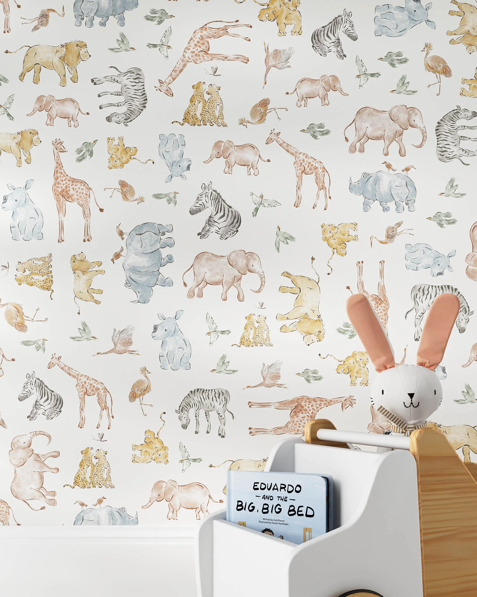 Watercolor Safari Wallpaper - Image 6