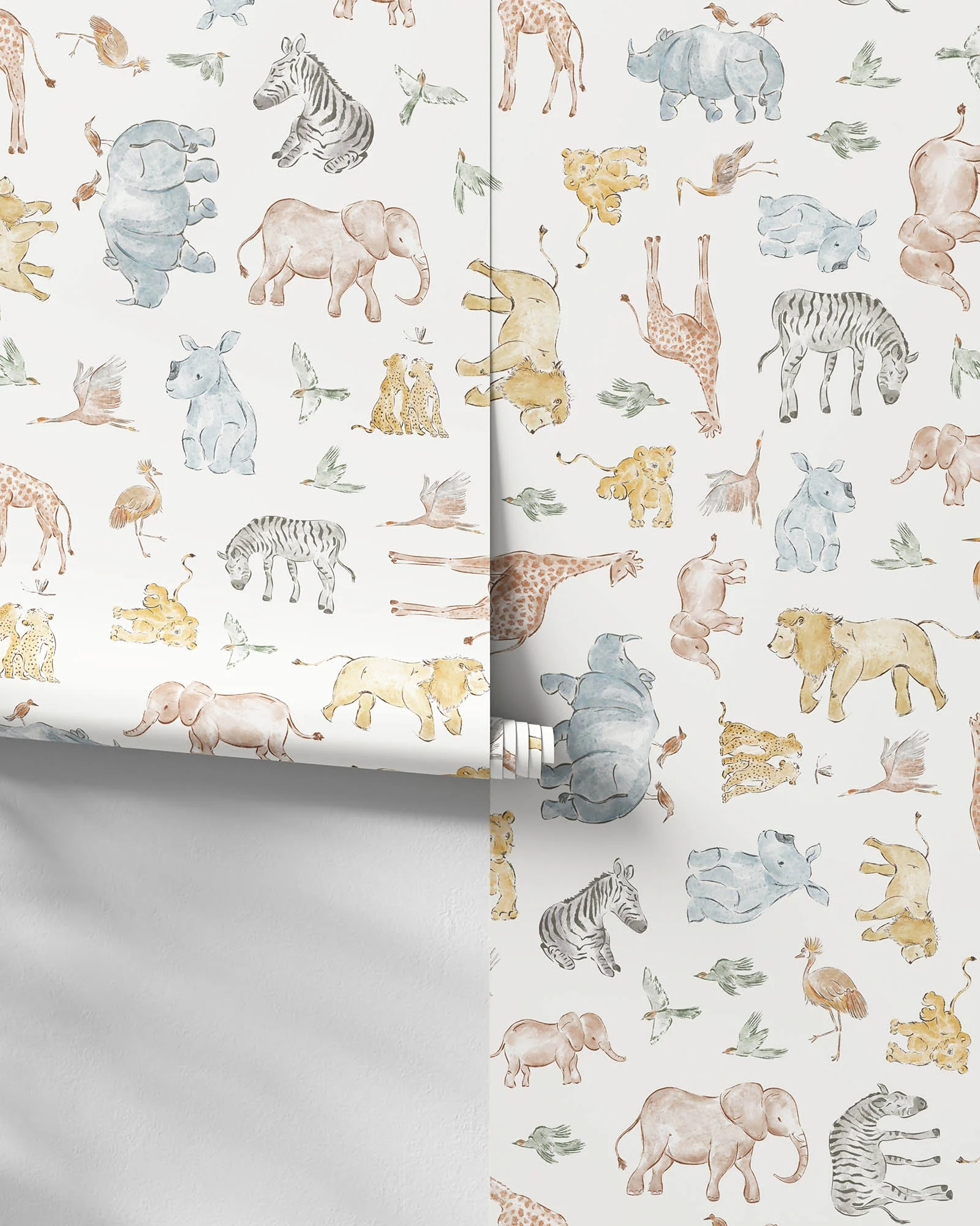 Watercolor Safari Wallpaper - Image 8
