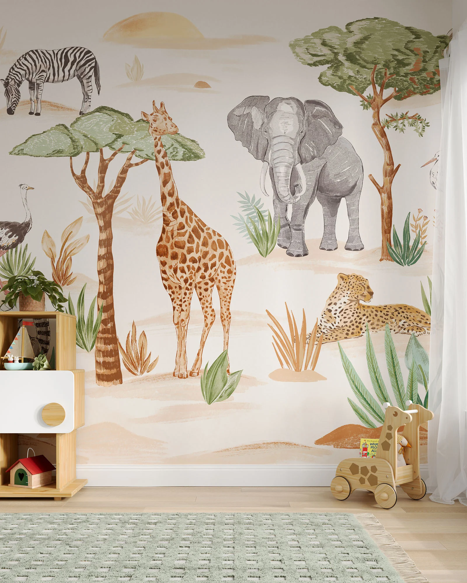 Wild Animals Wall Mural - Image 4
