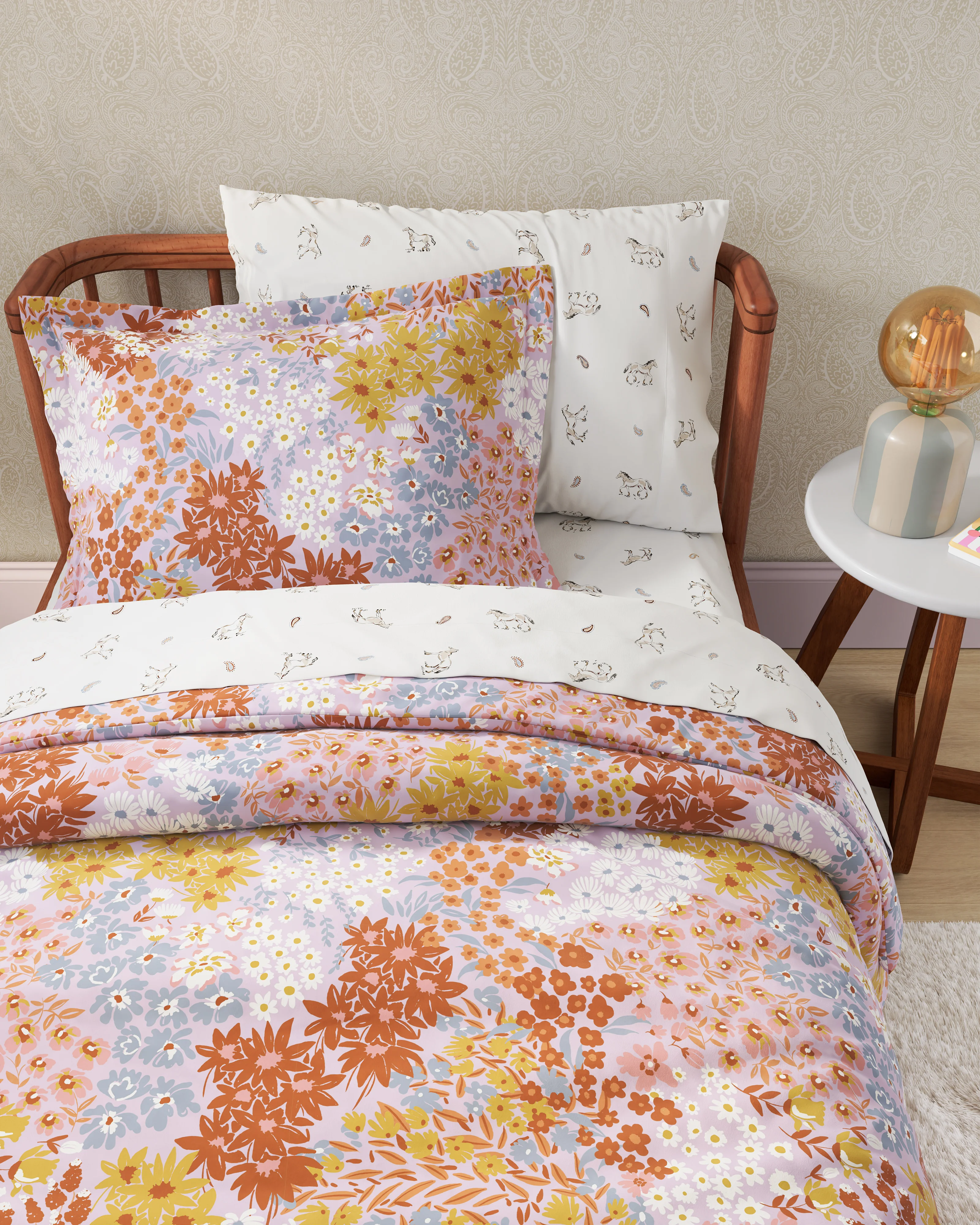 Wildflower Twin Duvet Cover Set - Image 3