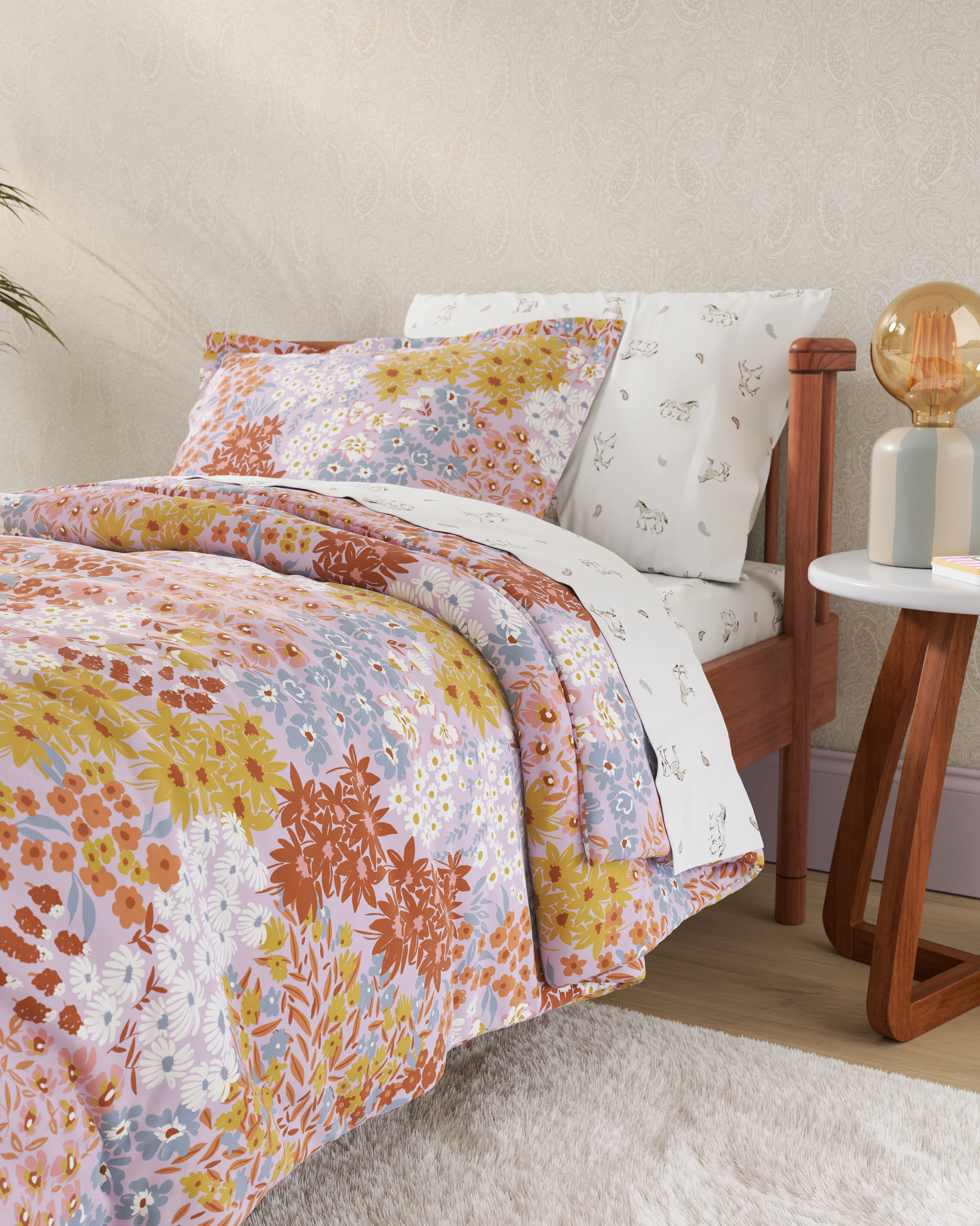 Wildflower Twin Duvet Cover Set - Image 5