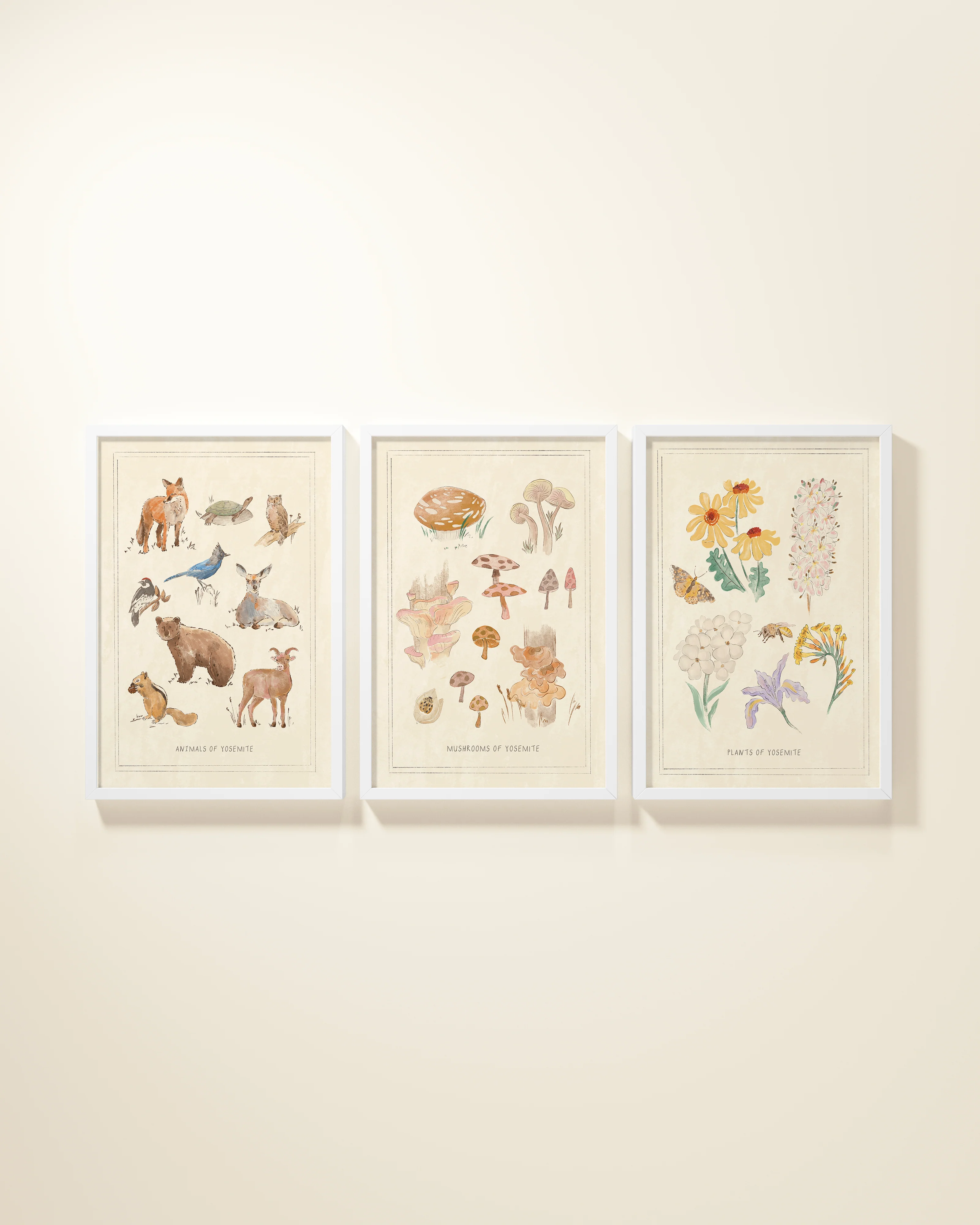Yosemite Guidebook Framed Wall Art Set - Image 7