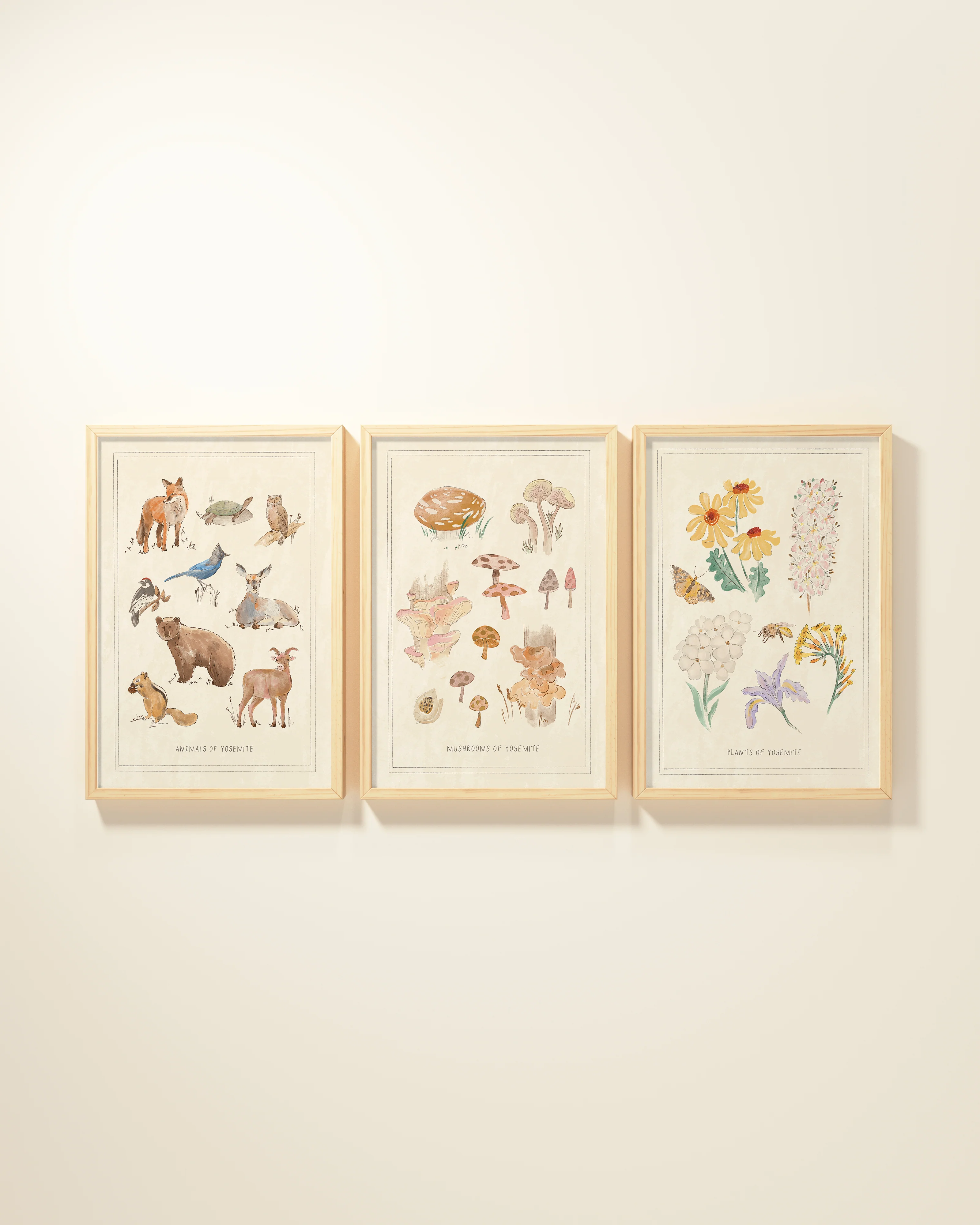 Yosemite Guidebook Framed Wall Art Set - Image 8