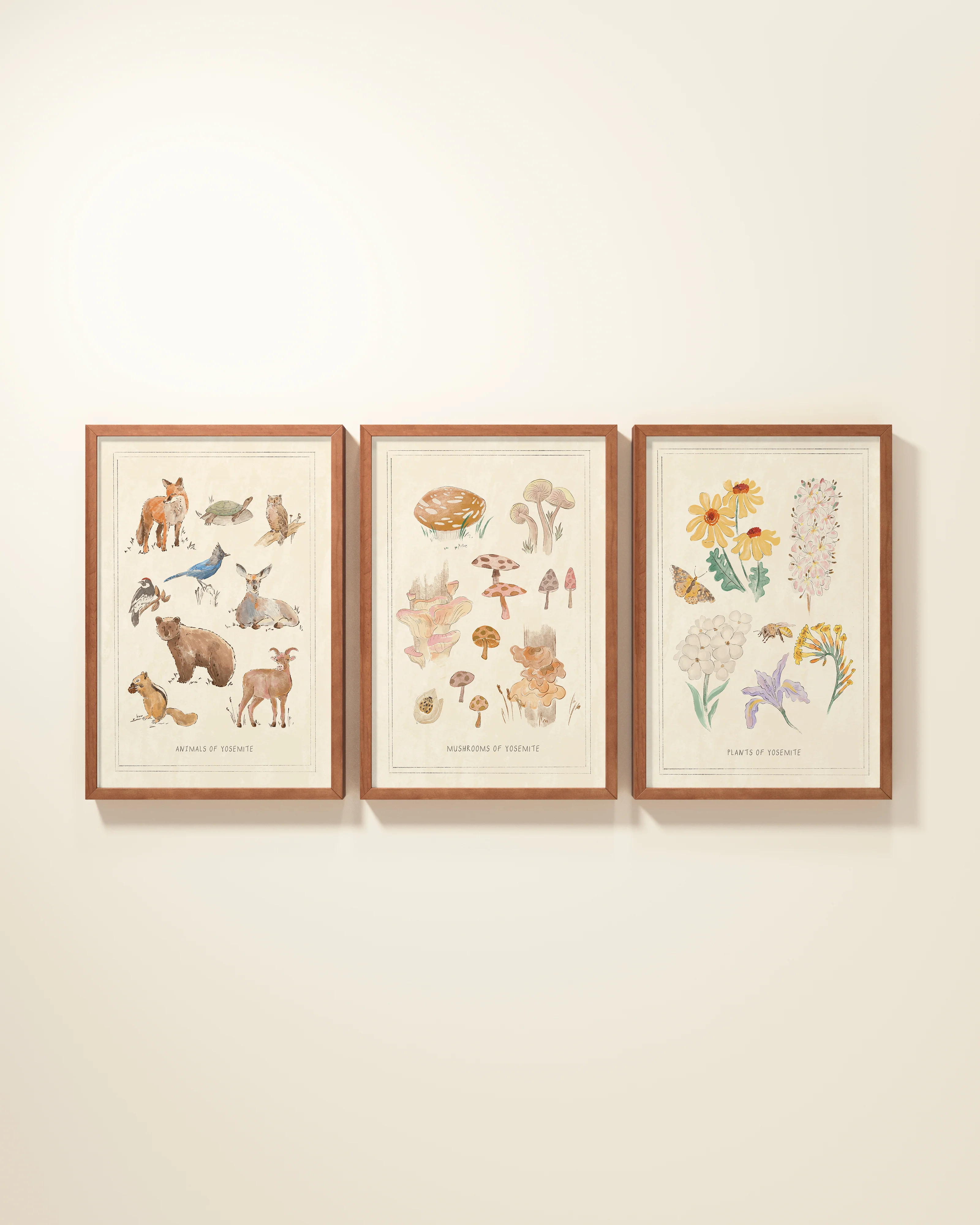 Yosemite Guidebook Framed Wall Art Set - Image 9